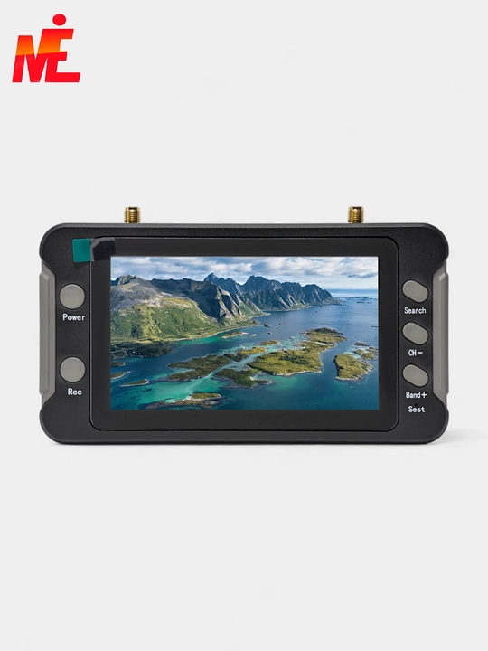 FPV монитор SoloGood 4.3" 800×480, 5.8GHz, 40 kanal, ichki batareyali - 