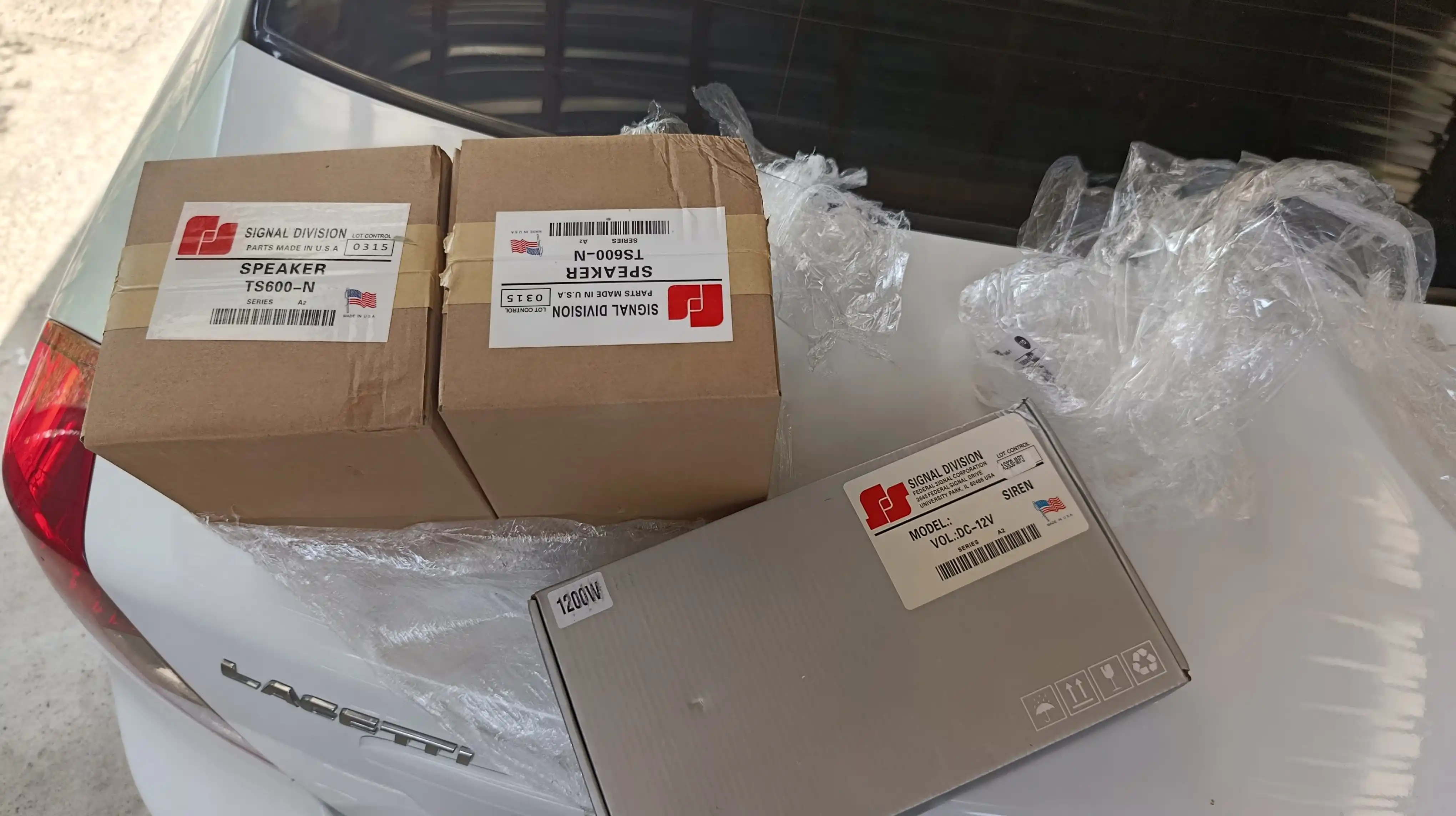 Автомобильная сирена, 600 Вт/1200 Вт, AS820