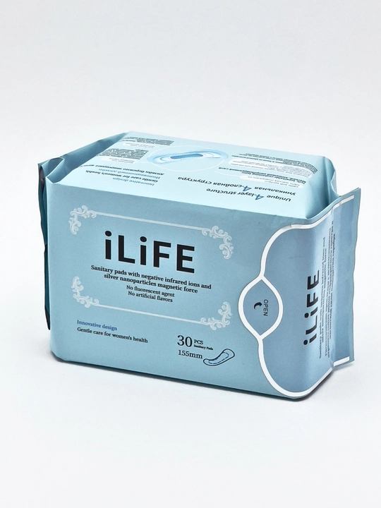 ILiFE — Ежедневные прокладки с 4-слойной защитой, 155 мм, 30 шт