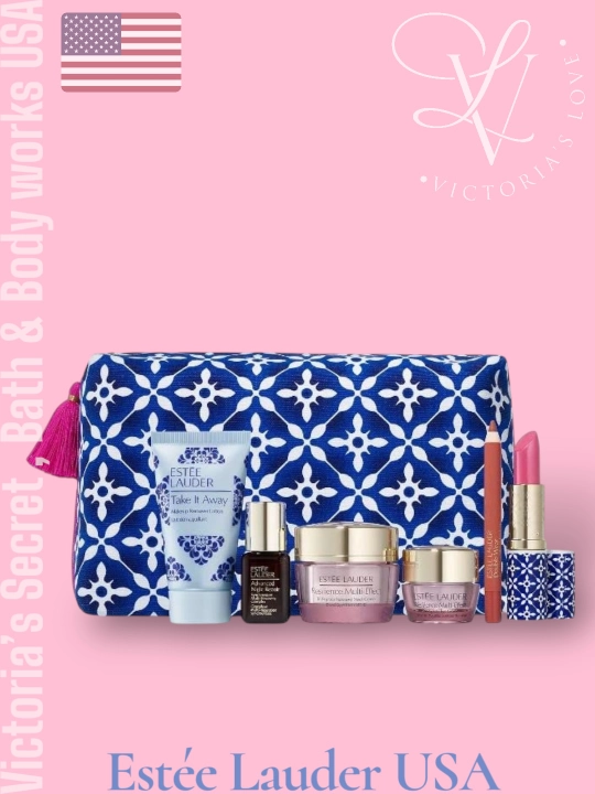 Estee Lauder hadya to`plami, yuz parvarishi, namlantirish, oziqlantirish, yaltiratish