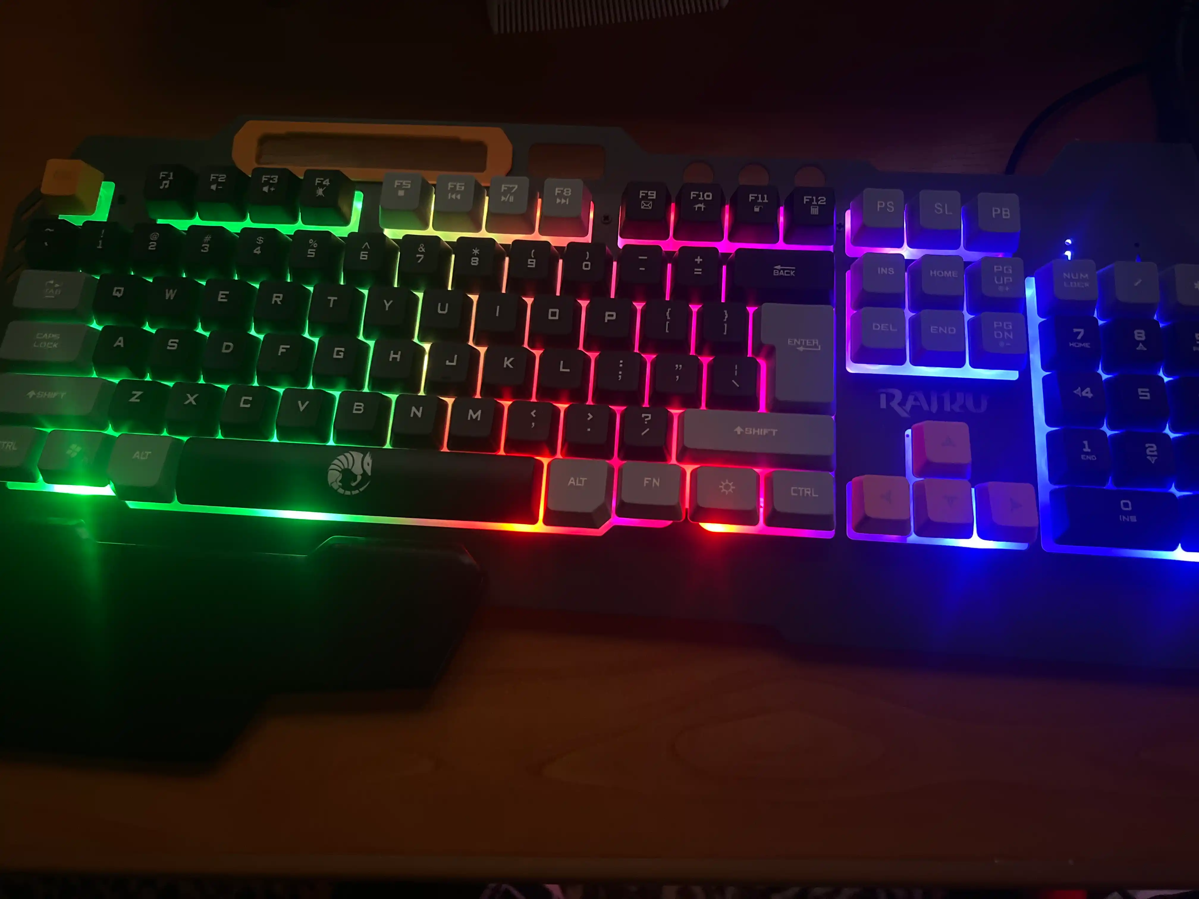 Игровая клавиатура gtx350-с RGB-подсветкой, мембранная, с проводным подключением