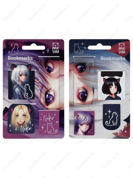 Magnit xatcho'plar, 4 dona, MESHU "Neko, MS_55149