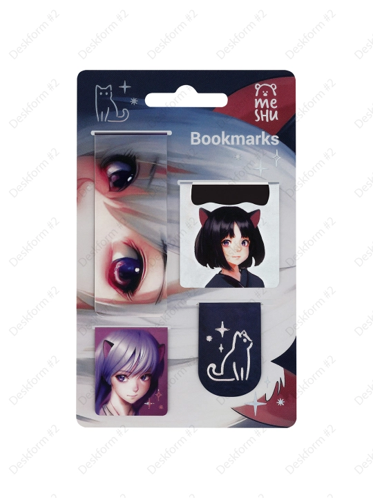 Magnit xatcho'plar, 4 dona, MESHU "Neko, MS_55149