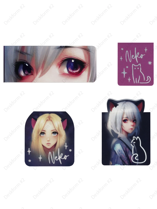 Magnit xatcho'plar, 4 dona, MESHU "Neko, MS_55149