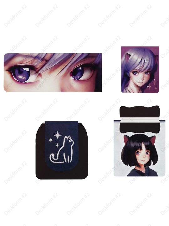 Magnit xatcho'plar, 4 dona, MESHU "Neko, MS_55149