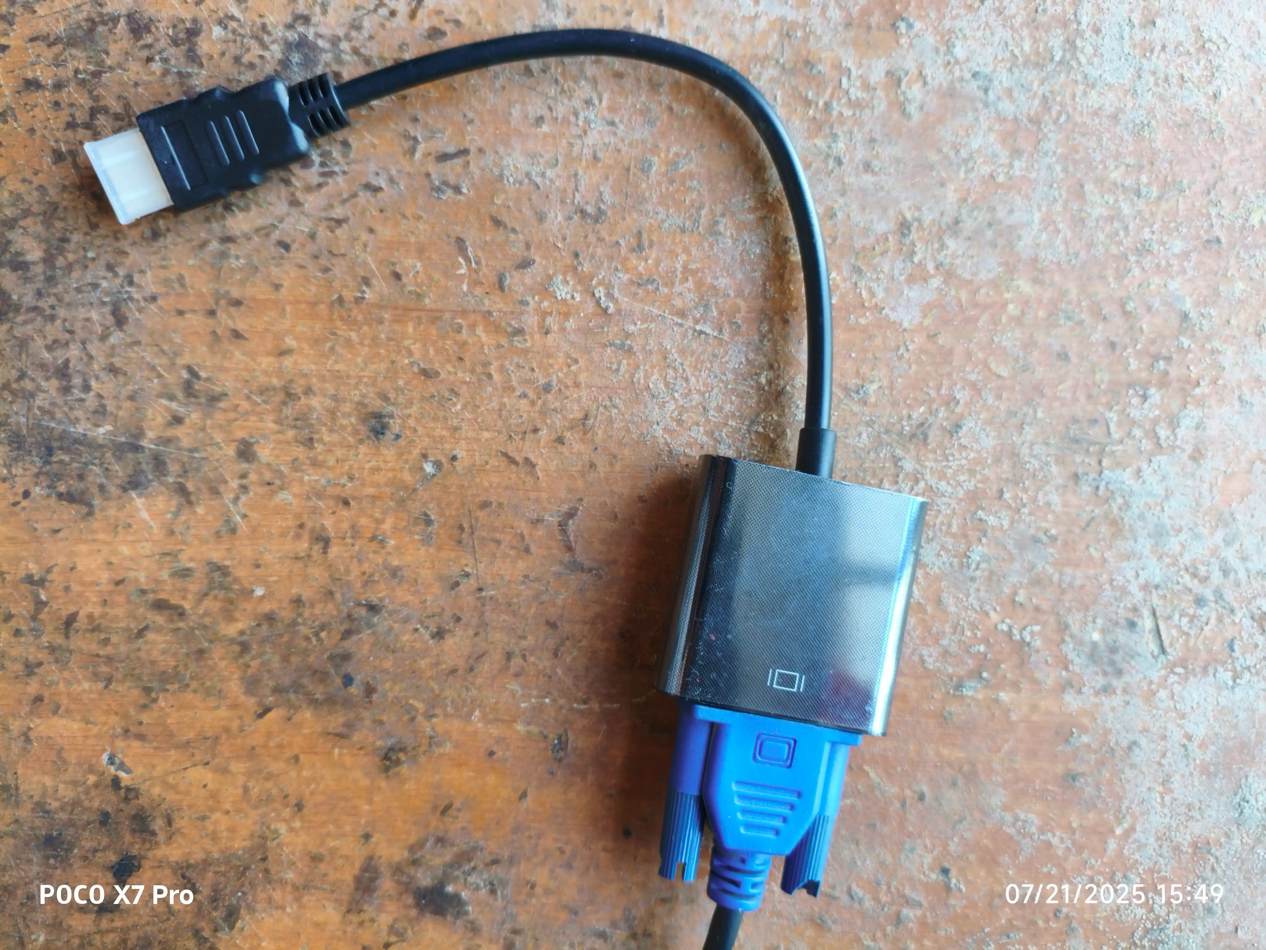 HDMI-VGA adapter audio kabel bilan, perexodnik monitor uchun