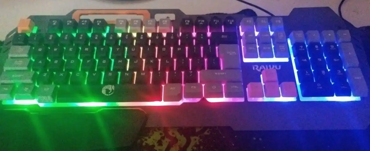 Игровая клавиатура gtx350-с RGB-подсветкой, мембранная, с проводным подключением
