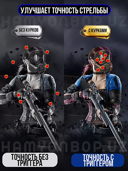 Triggerlar, barmoq uchlari, Pubg, Free Fire, Standoff o‘yinlari uchun, telefon uchun