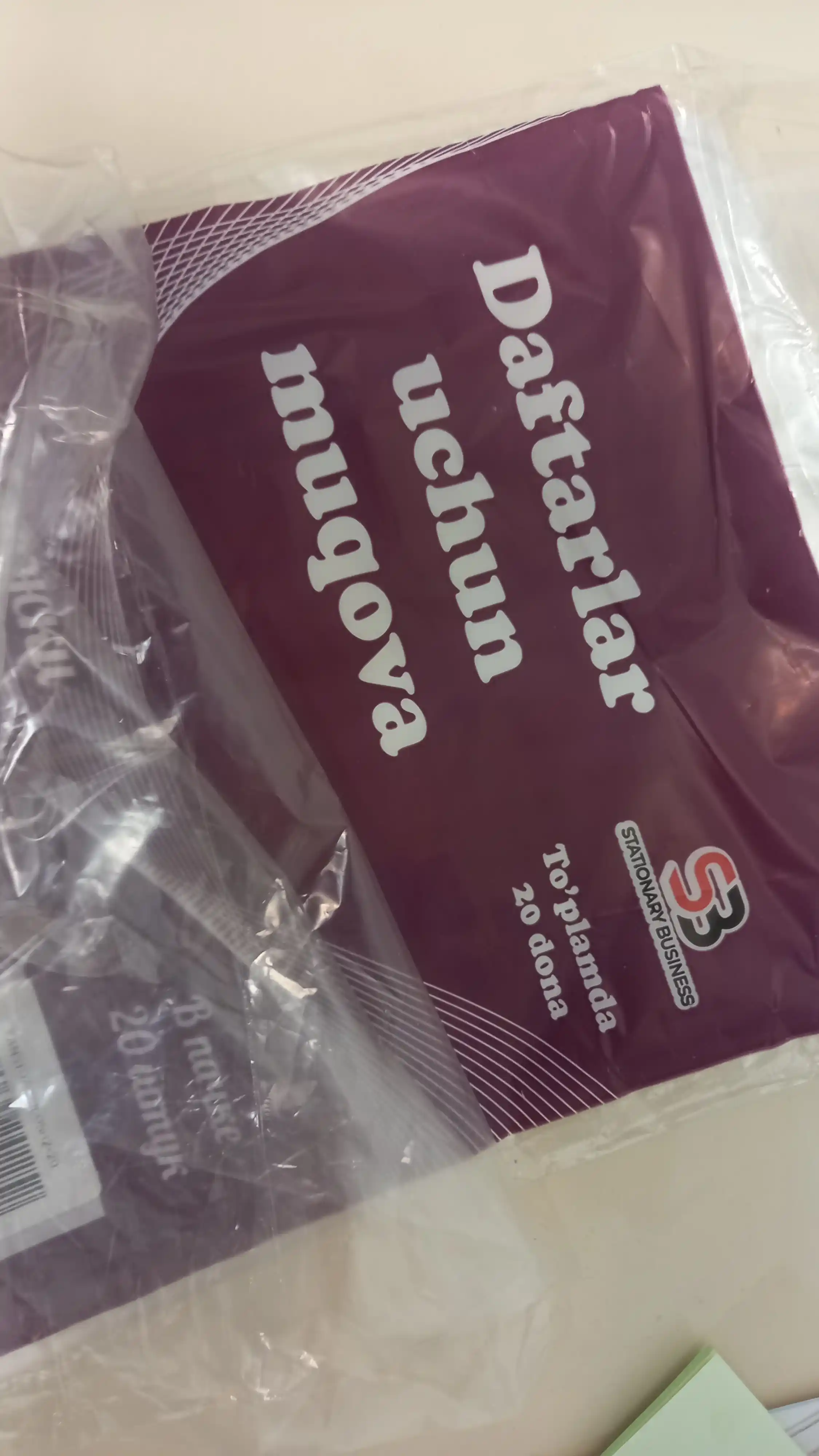Daftarlar uchun muqova