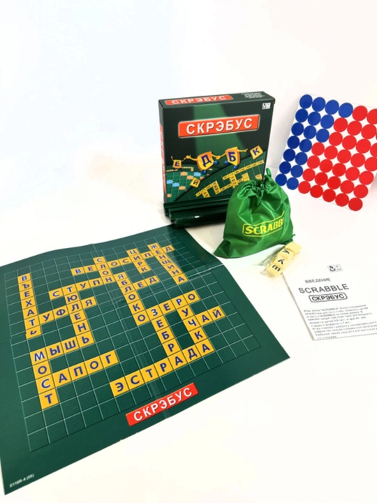 СКРЭБУС Игра для всей семьи, веселое и умное времяпрепровождение