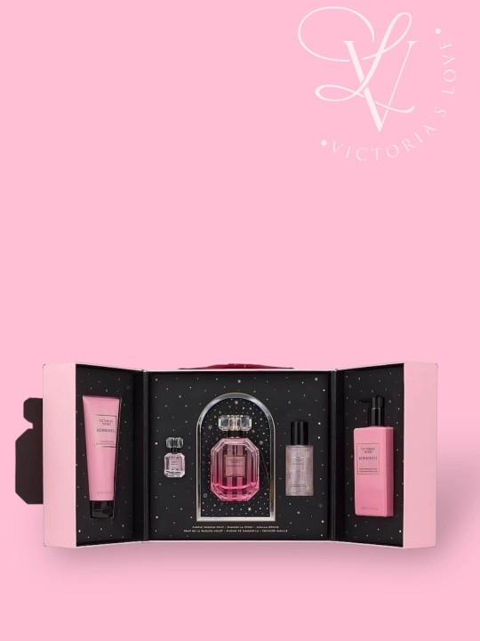 Sovg'alar toplami Victoria's secret Bombshell 5 tasi 1 da parfyumeriya xushbo'y sham loson
