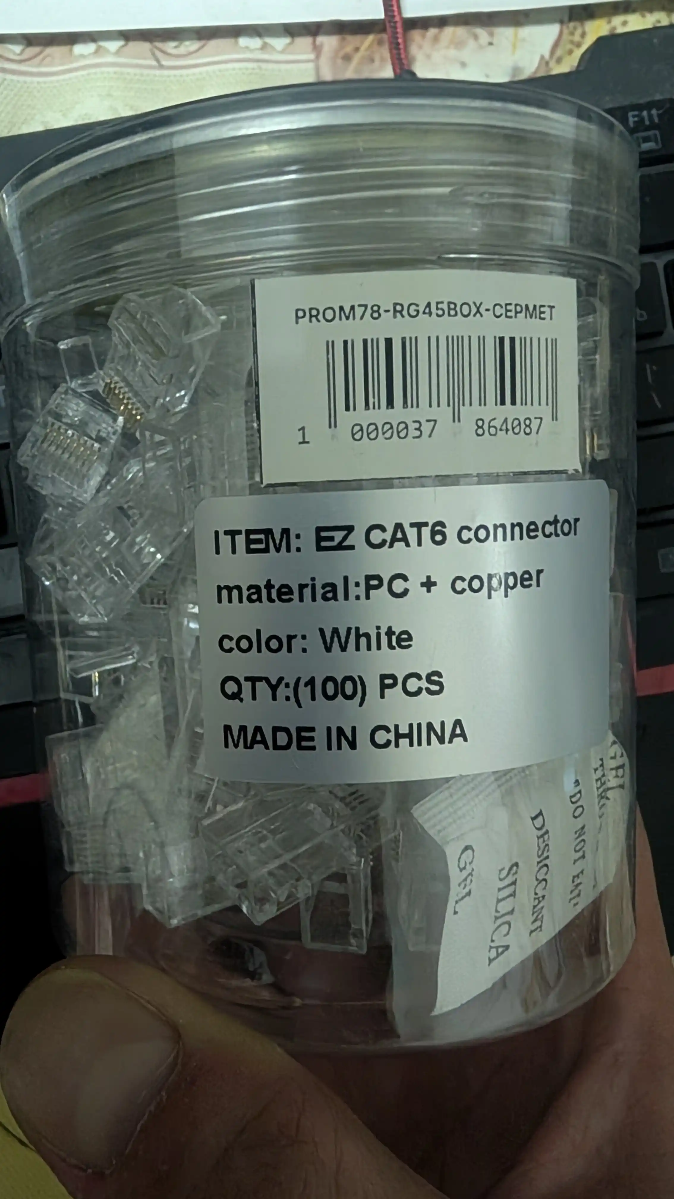 Коннектор RJ45 Cat5e/Cat6 для витой пары, универсальный, плассмасовый и металлический
