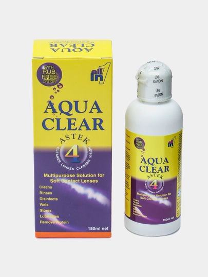 Раствор воды для контактных линз Aqua Clear, 150 мл - 