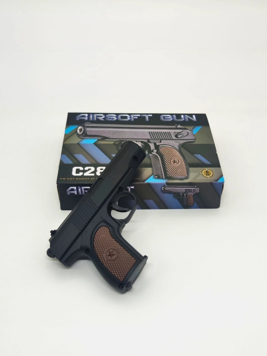 Игрушечный металлический пистолет AIRSOFT GUN C28