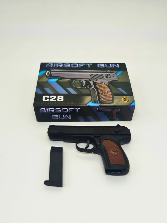 Игрушечный металлический пистолет AIRSOFT GUN C28