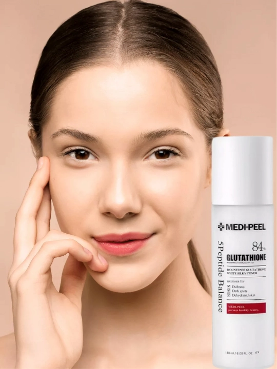 Yuz uchun yoshartiruvchi lifting-tonik, MEDIPEEL+, Peptide-tox, Glutathione, 180 ml