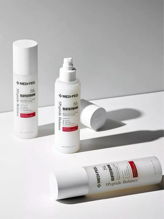 Yuz uchun yoshartiruvchi lifting-tonik, MEDIPEEL+, Peptide-tox, Glutathione, 180 ml