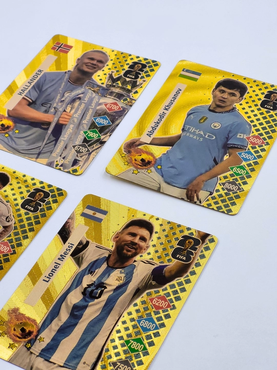 Карты Абдукодир Хусанов, Khusanov, футбол, кетки, Месси, CR7, Хааланд, Ямал, 55 штук
