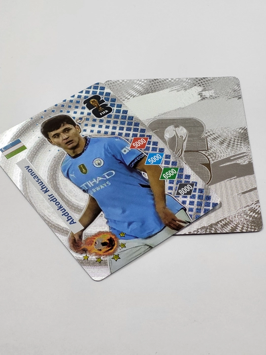 Карты Абдукодир Хусанов, Khusanov, футбол, кетки, Месси, CR7, Хааланд, Ямал, 55 штук