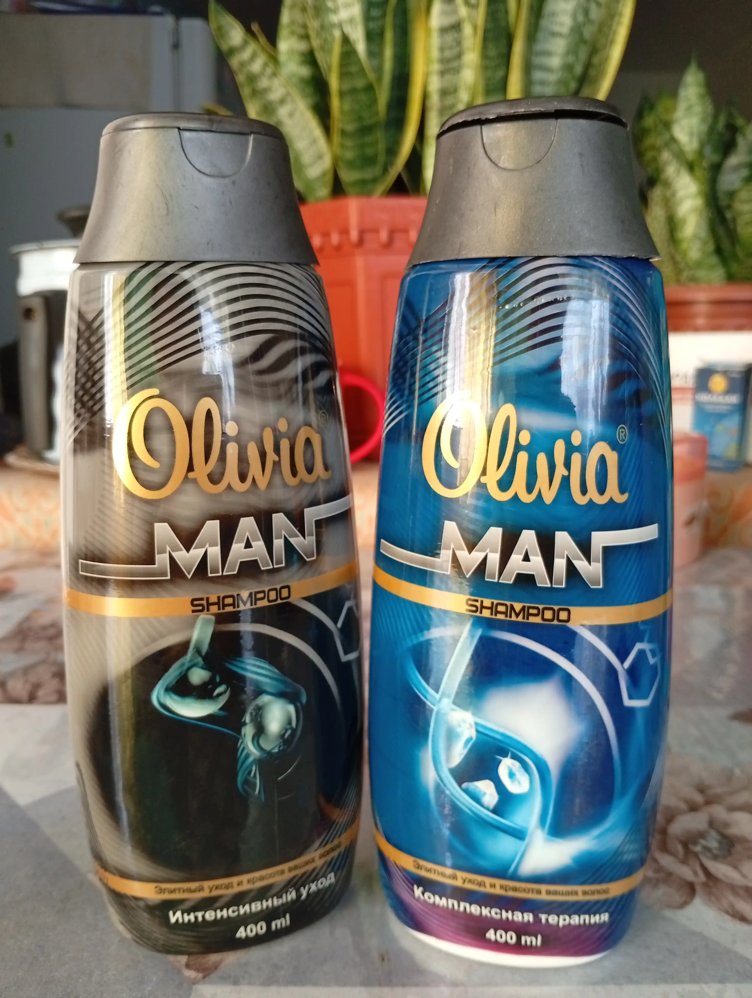 Olivia Erkaklar shampuni, "Intensiv parvarish", 400 ml