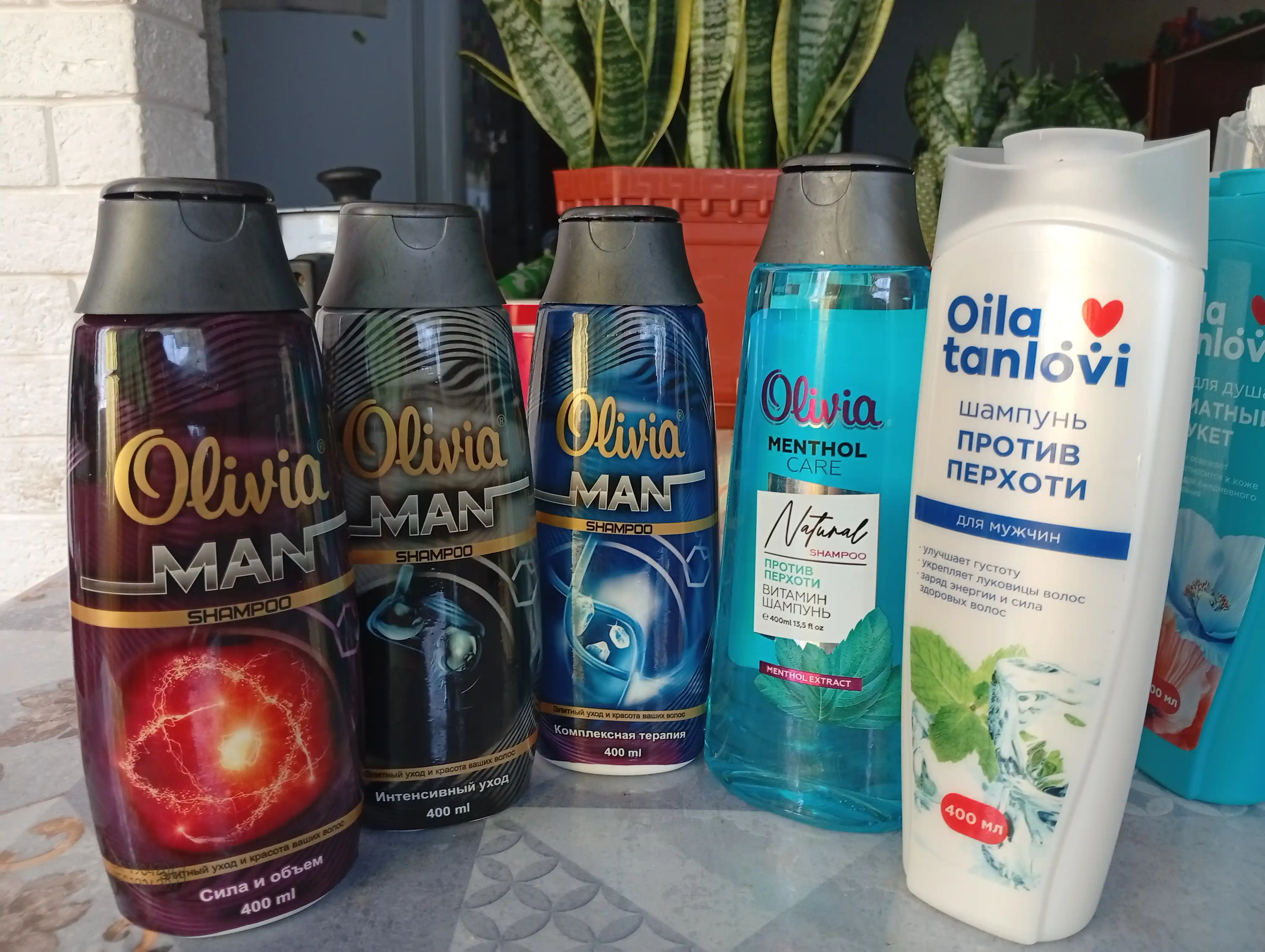 Olivia Erkaklar shampuni, "Intensiv parvarish", 400 ml