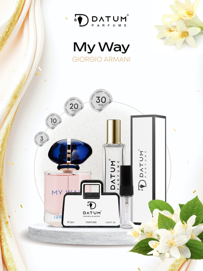 Ayollar atiri Datum Parfume My Way, apelsin guli, tuberoza va oq muskus bilan - 