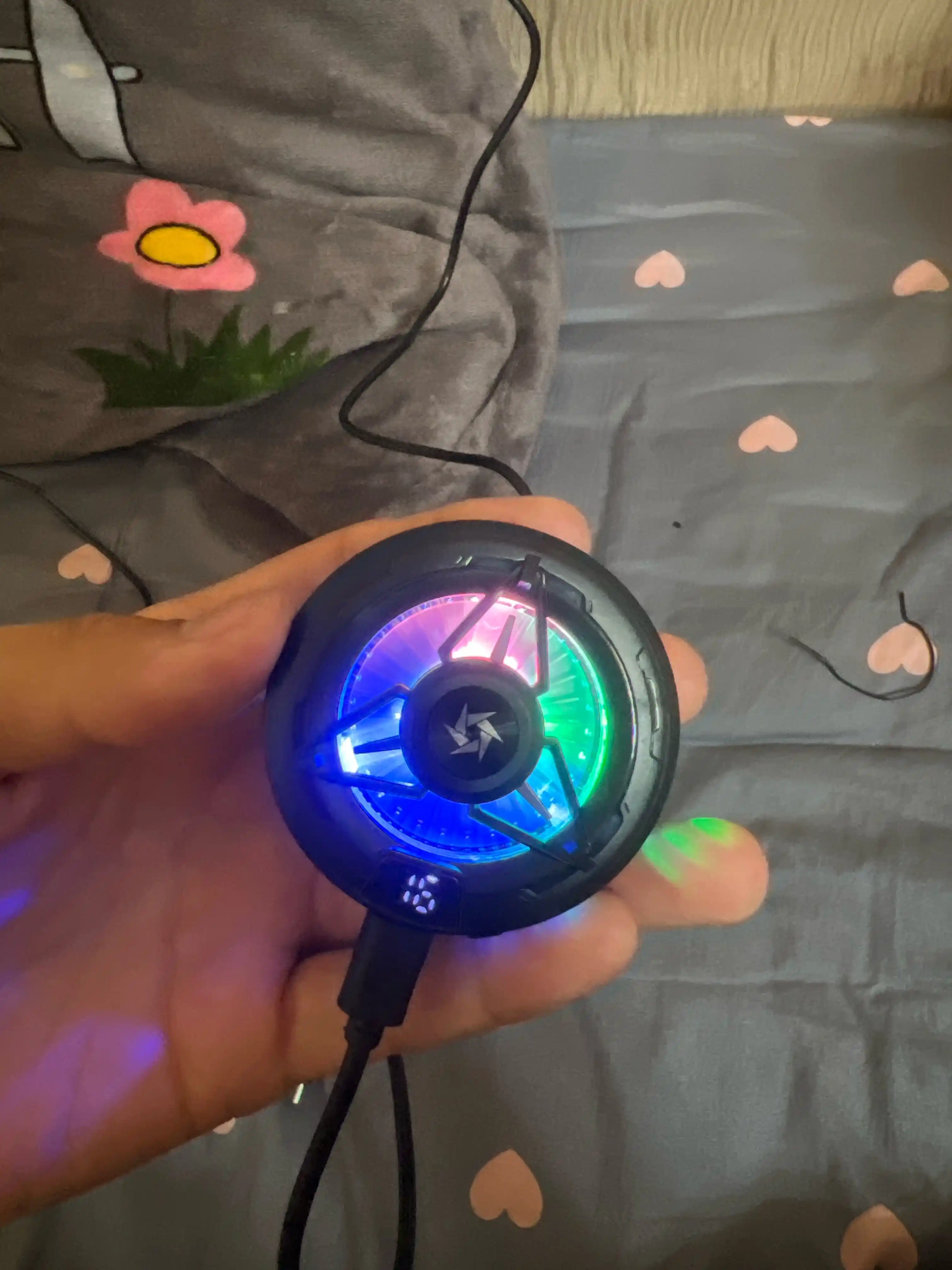 Охлаждающий RGB кулер для телефона, с цифровым дисплеем, 2 режима SL-59