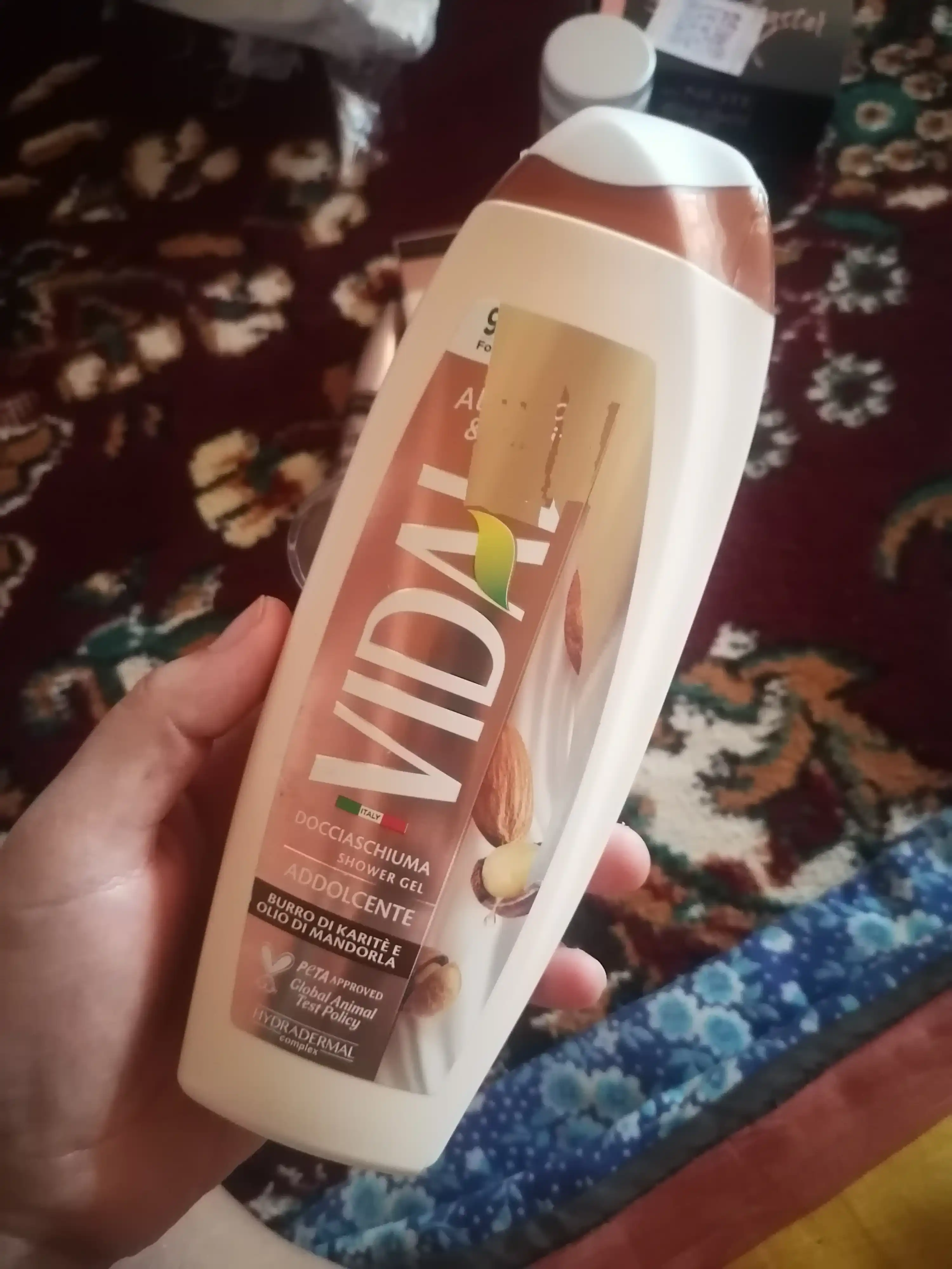 Dush geli VIDAL ALMOND & KARITE, bodom va Shea, 250 ml
