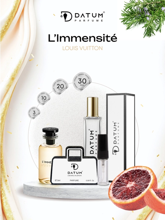 Духи мужские Datum Parfume L'Immensité LV с нотами грейпфрута, имбиря и амбры - 