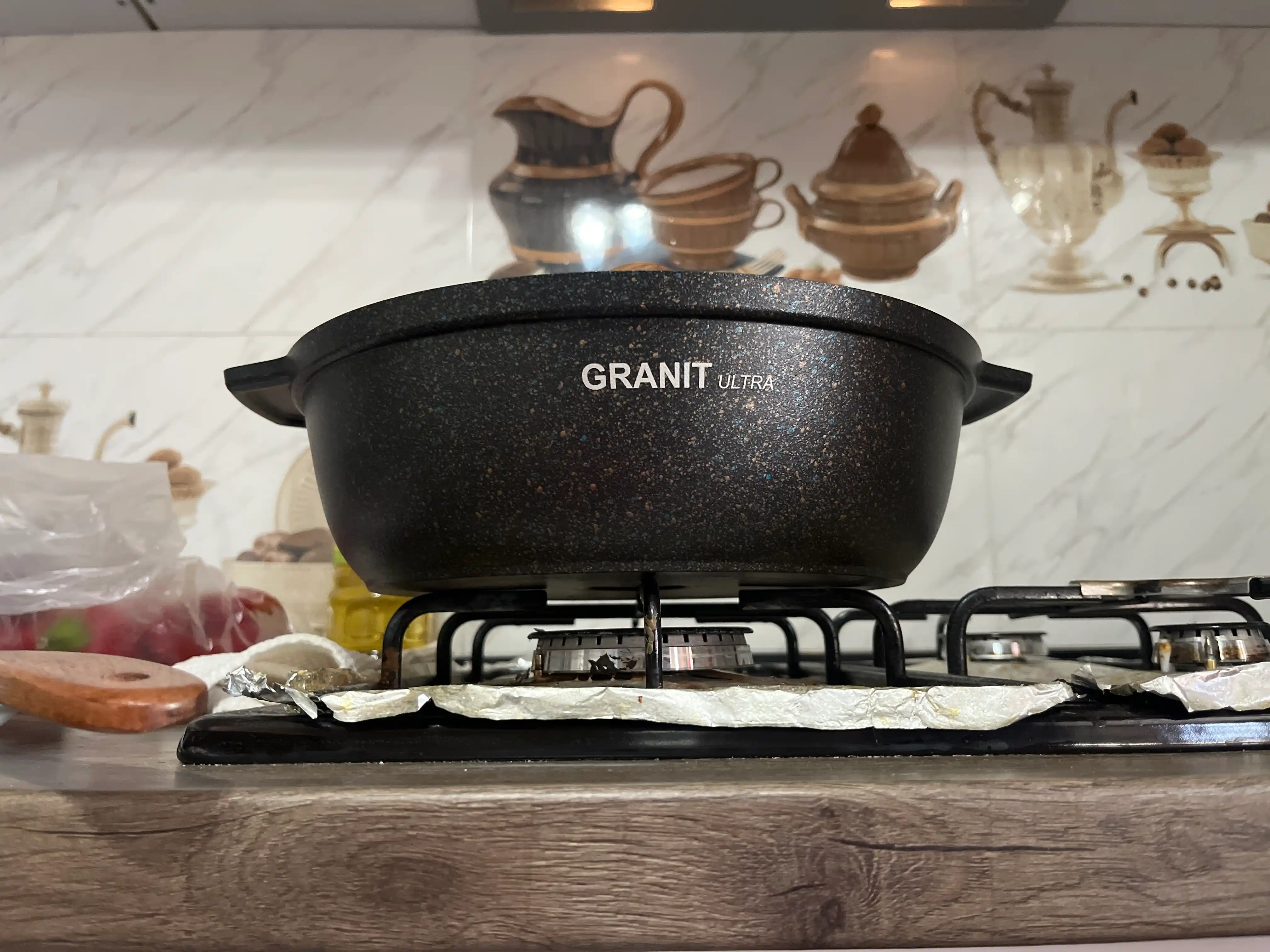 Кастрюля-жаровня Kukmara Granit Ultra 3 / 4 / 5 л (Цвет-Blue)
