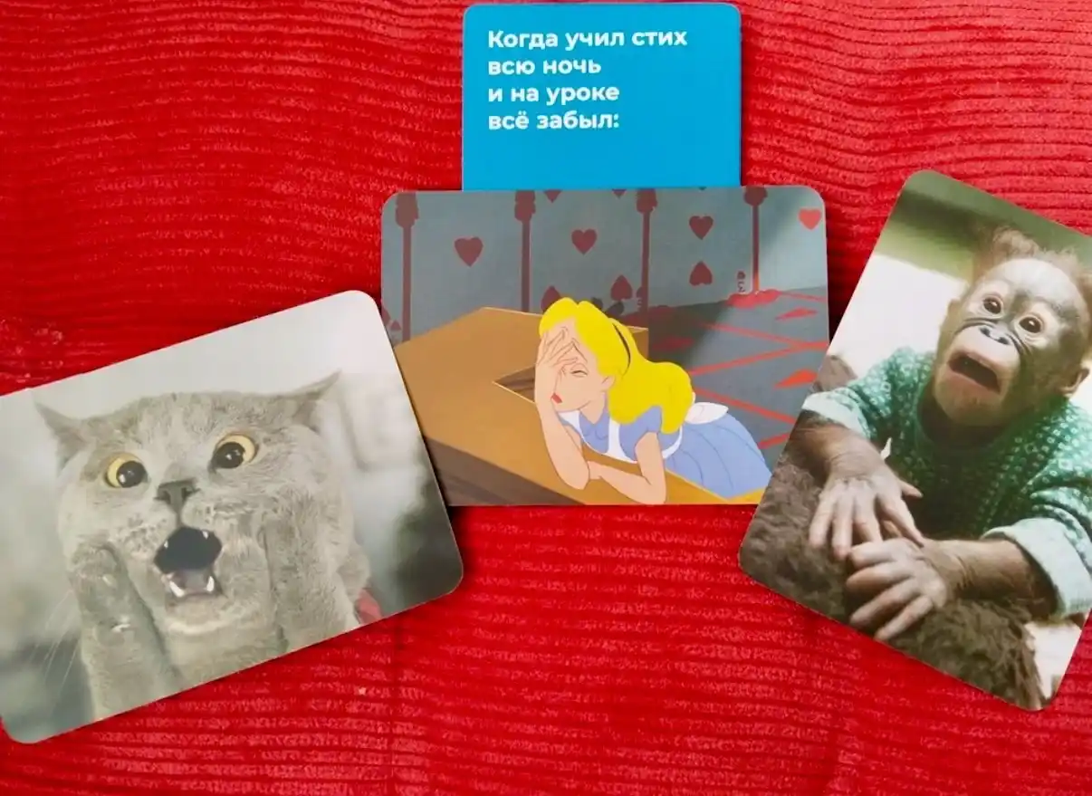 FIDGO memlar va vaziyatlar bilan kartali stol o‘yini