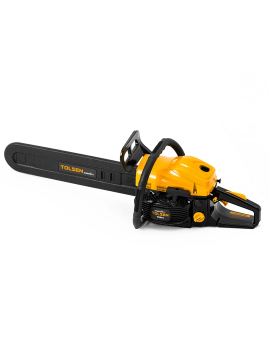 Benzinli zanjirli arra TOLSEN 79614, 2000 Vt, 2,6 ot kuchi, 52 sm³, 500 mm kesish uchun