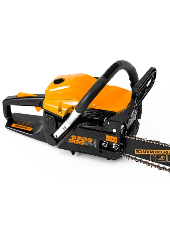Benzinli zanjirli arra TOLSEN 79614, 2000 Vt, 2,6 ot kuchi, 52 sm³, 500 mm kesish uchun