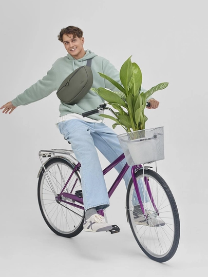Rivacase 7814 olive green ECO Поясная сумка для мобильных устройств, бананка, через плечо