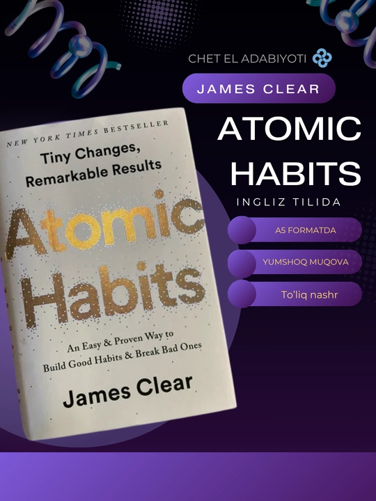 Atomic Habits James Clear, A5 английский язык