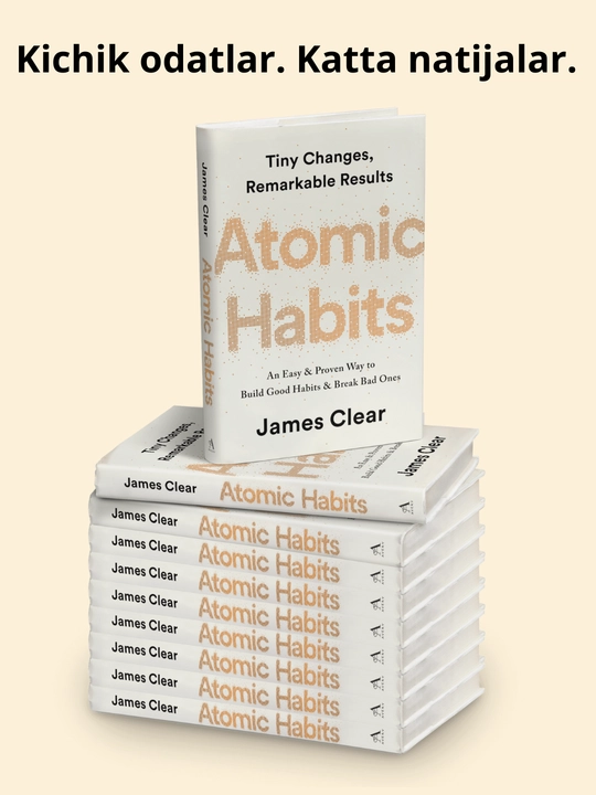 Atomic Habits James Clear, A5 английский язык