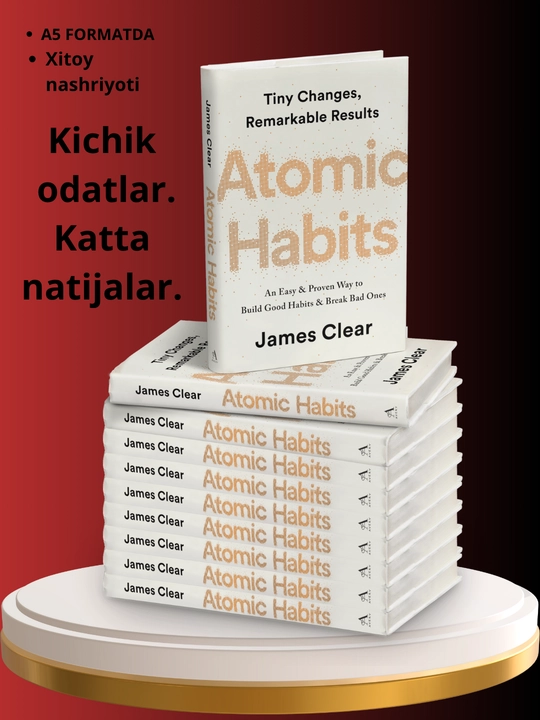 Atomic Habits James Clear, A5 английский язык
