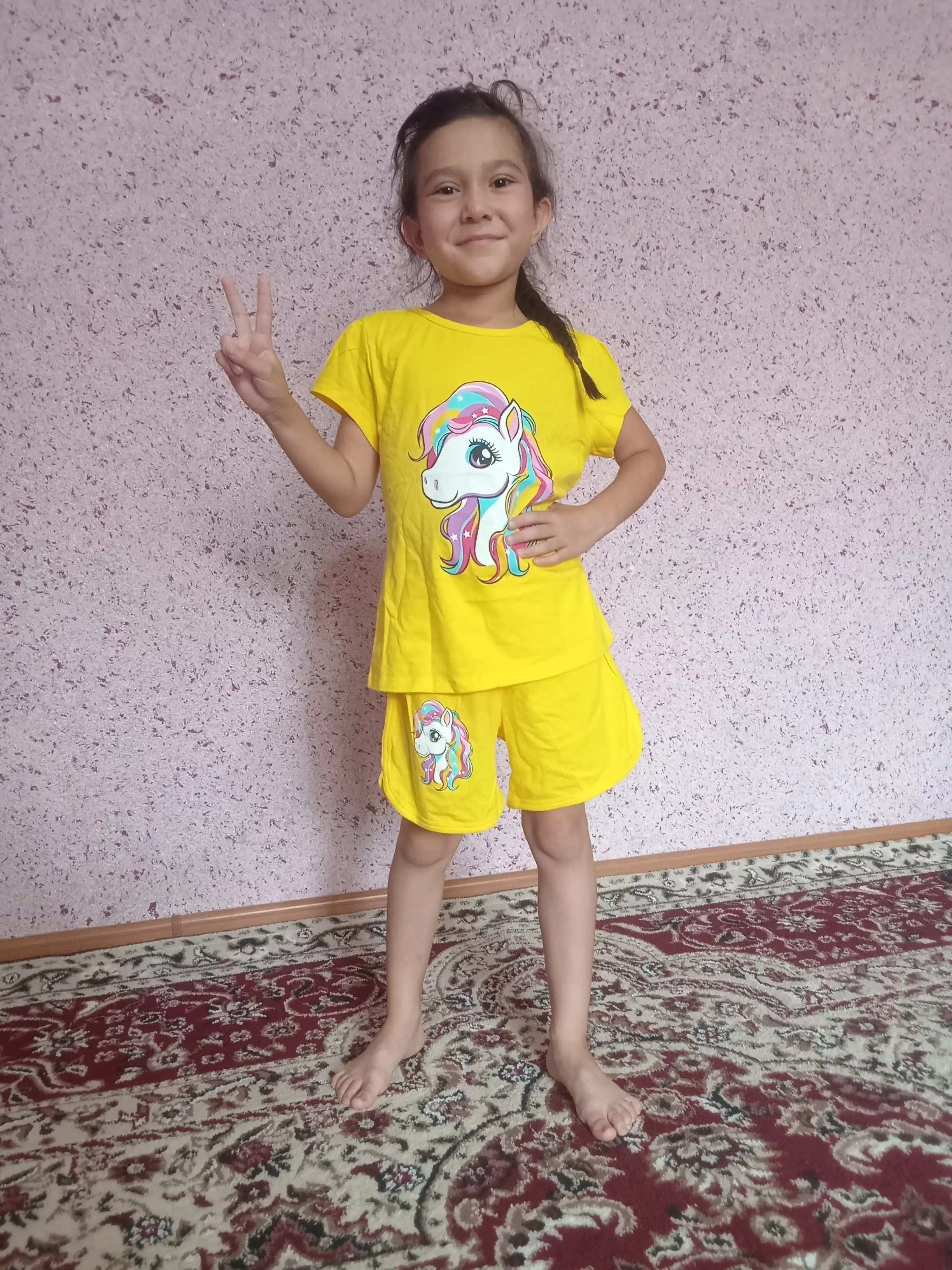 Футболка и шорты для девочек 5-8 лет, BONITO
