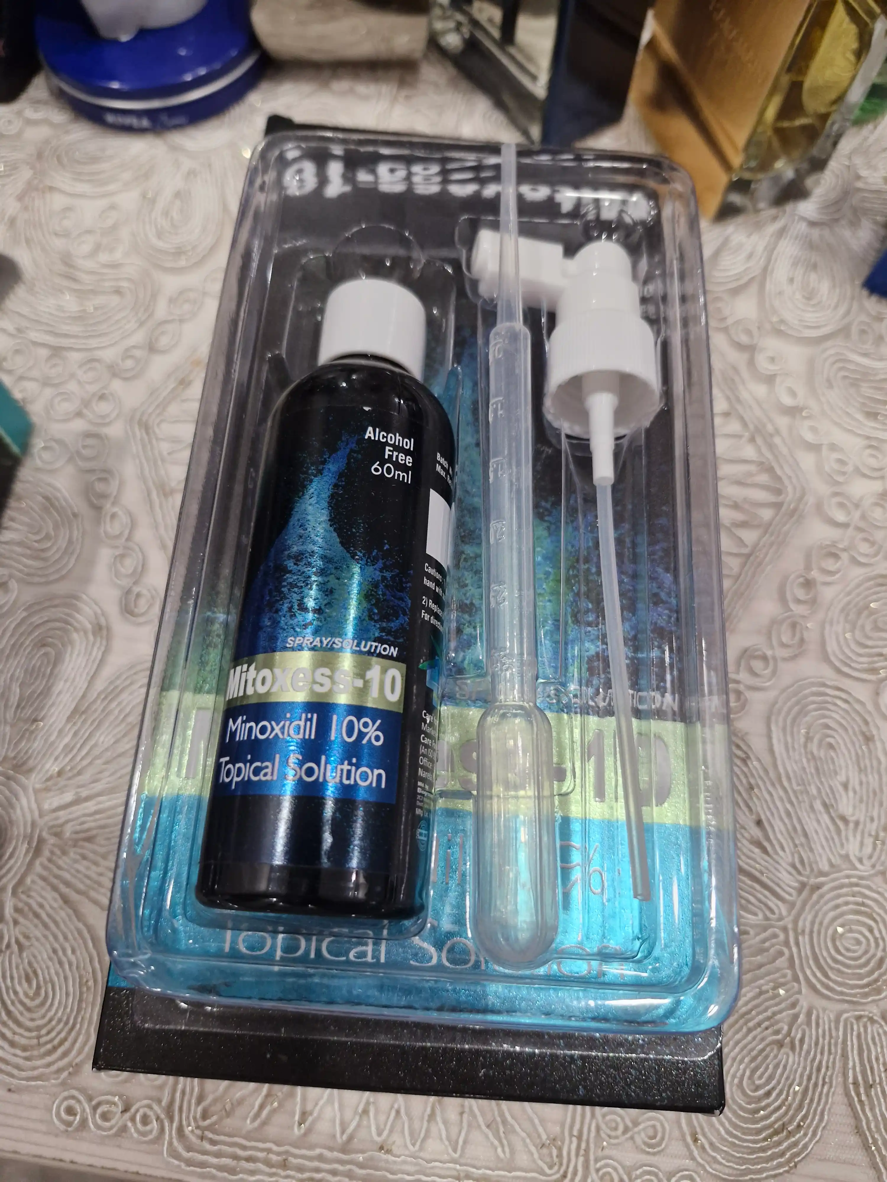 Миноксидил Mitoxess Minoxidil Topical Solution USP 10%, для роста волос и бороды, 60 мл