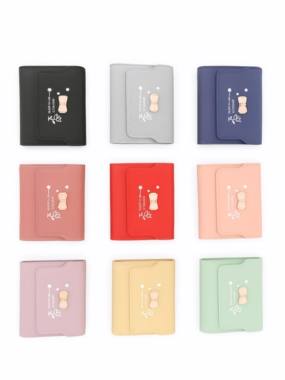 Компактный кошелек для женщин, место для карт, денег и монет, прочный