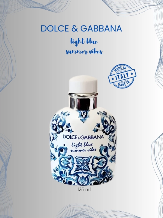 Туалетная вода мужские Light Blue Summer Vibes стойкие - 