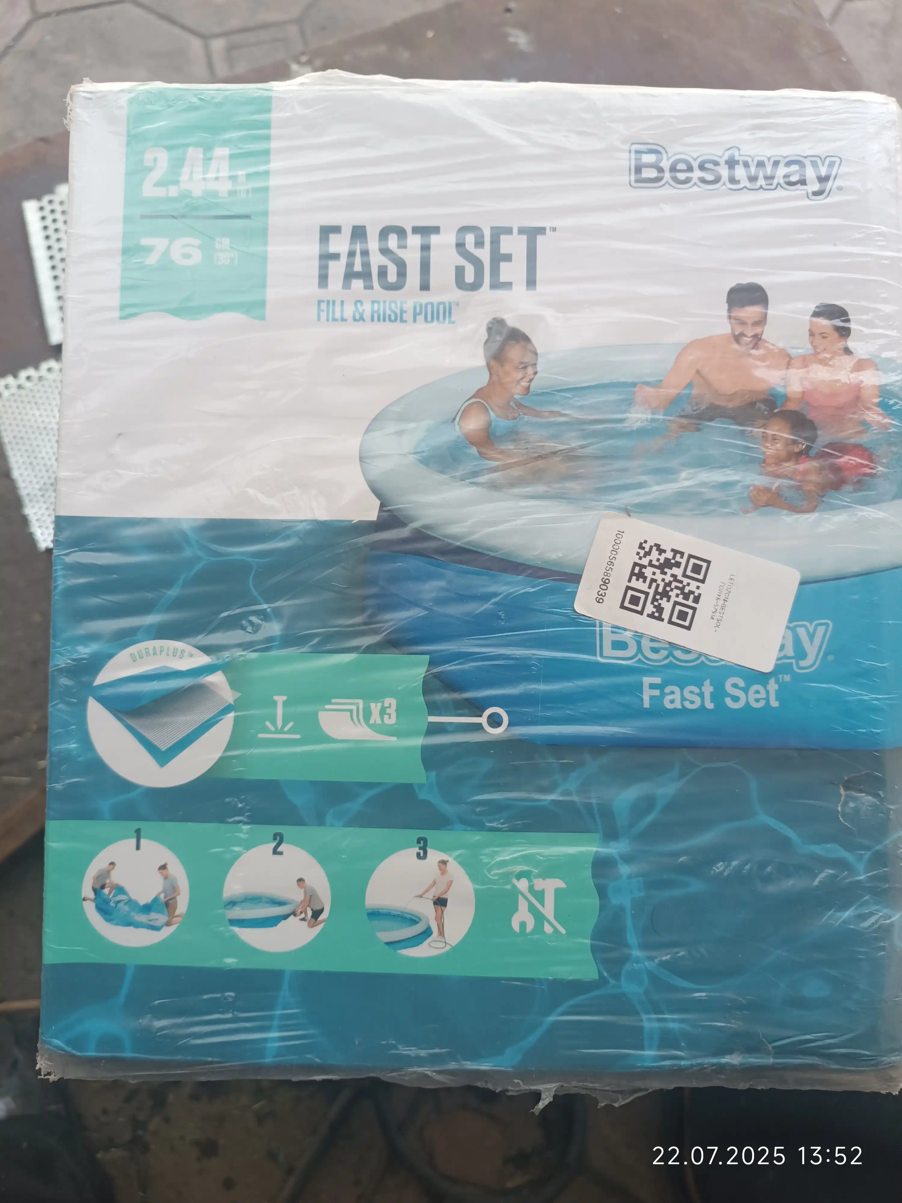 Надувные бассейны из серии Bestway Fast Set, до 3800 литров