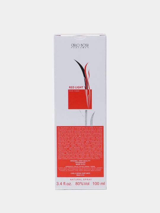Carlo Bossi Red Light, qayta tiklanish va energiya manbaga ega, 100 ml