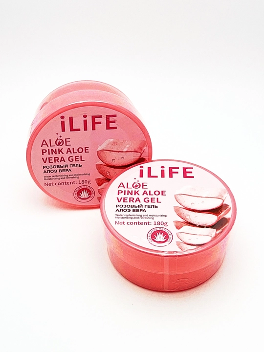 ILiFE Pink Aloe Vera Gel, Tabiiylik va go‘zallik uyg‘unligi, 180 g - 