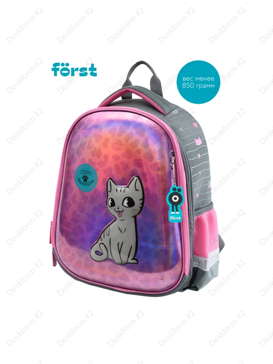 Först F-Glow "PAWsitive" ryukzaki, 37*29,5*16 sm, 2 ta bo'lim, 2 cho'ntak, FT-RY-050303