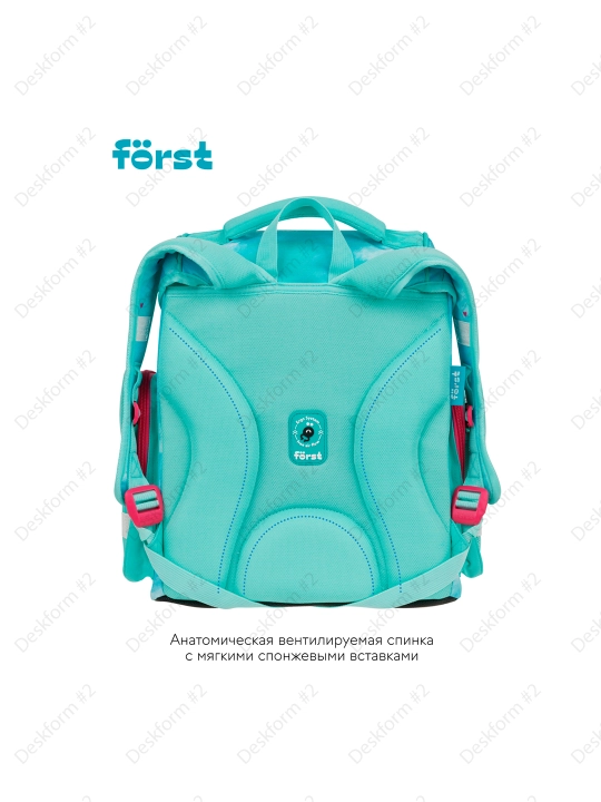 Ранец Först F-Set "Pretty fox", 35*29*16 см, 1 отделение, 3 кармана, пенал, FT-RY-030103