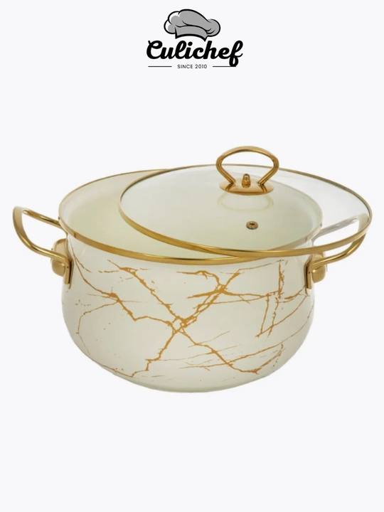 Emal qilingan sho'rva kostryulka, 18*11.5 sm - 2.0 litr, 28*17 sm - 8.0 litr