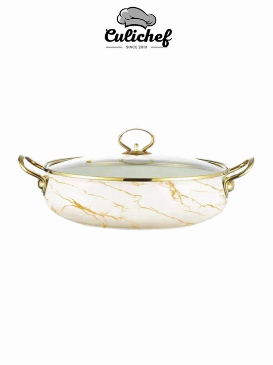 Emal qilingan sho'rva kostryulka, 18*11.5 sm - 2.0 litr, 28*17 sm - 8.0 litr