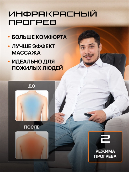 Массажная накидка, Genau Privilege, чёрный MB1-01B