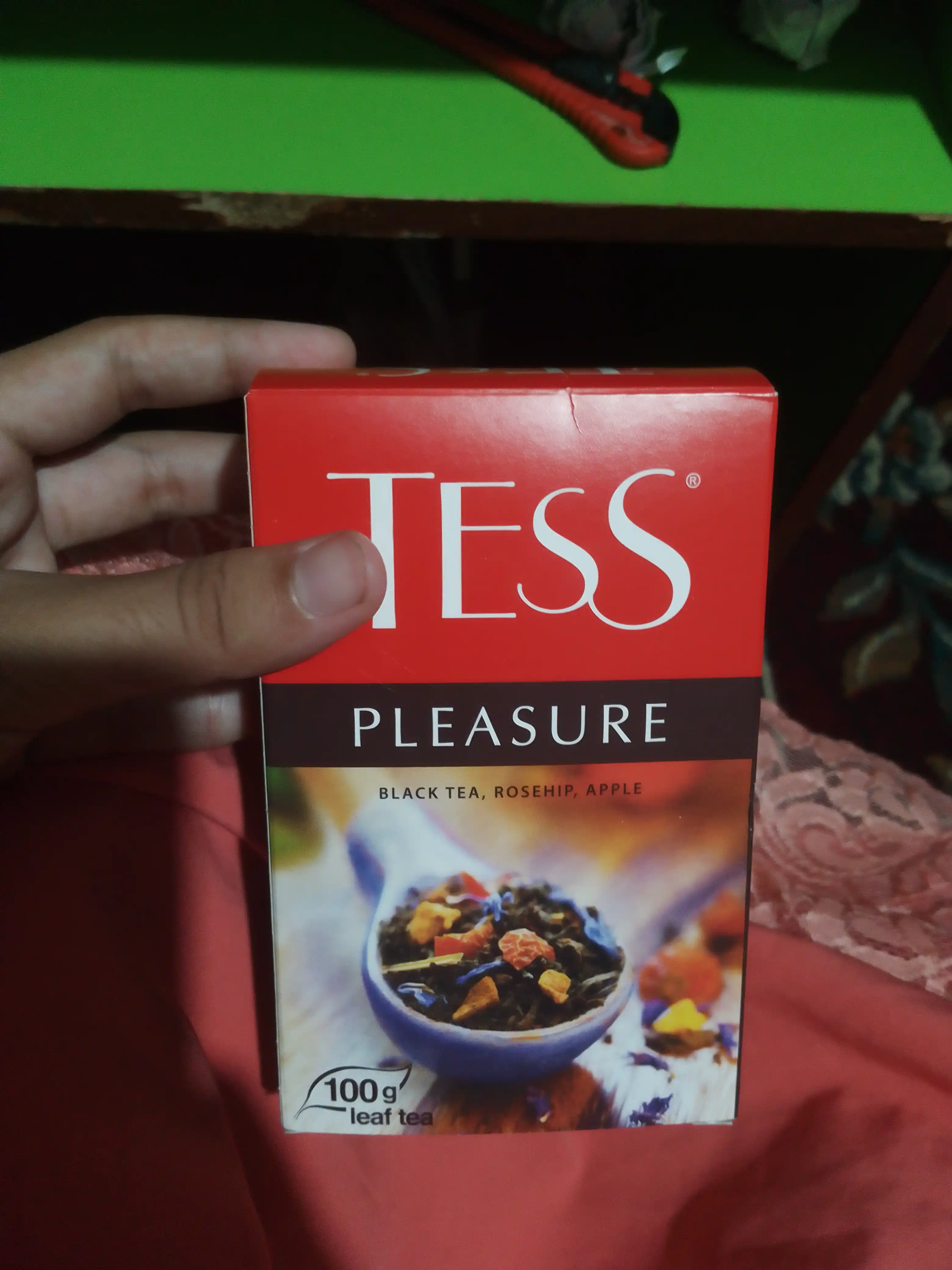 Qora choy Tess Pleasure bargli, 100 gr